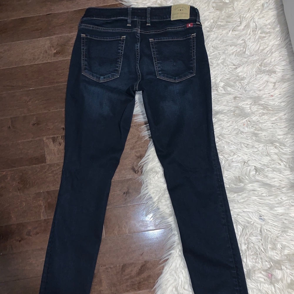 Lucky Brand Jeans Leyla Skinny Jeans in Dark Blue